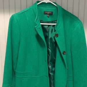 Talbots Kelly green wool jacket
